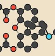 Heroin Molecule Poster