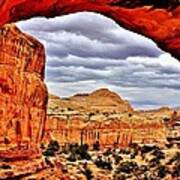 Hickman Bridge In Capitol Reef Poster