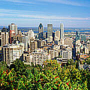 High Angle View Of A Cityscape, Parc Poster