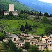 Hillsides Of Assisi Italy Poster
