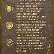 Honor The Usa Veteran Signage Poster