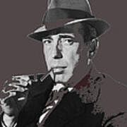 Humphrey Bogart In  Publicity Shot For Film Noir Dead Reckoning 1947-2014 Poster