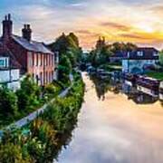 Hungerford Canal Sunset Poster