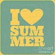 I Love Summer Poster