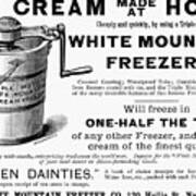 Ice Cream Freezer, 1889 Poster