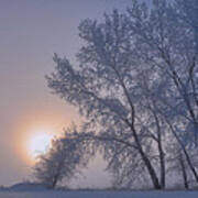 Ice Crystals In The Sky Poster