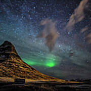 Iceland By Night Poster