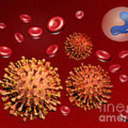 Illustration Of Influenza Poster