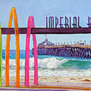 Imperial Beach Pier California Poster