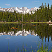 Indian Peaks Reflection Poster