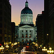 Indiana State Capitol Building Poster