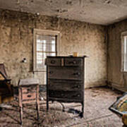 Inside Abandoned House Photos - Old Room - Life Long Gone Poster