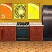 Interior Design Idea - Sweet Orange - Kiwi - Lemon Poster