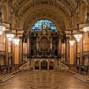 Interior Of St Georges Hall Liverpool Uk Grade 1 Listed Build Poster