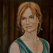 Isabelle Huppert Painting Poster