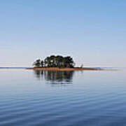 Island On Lake Sam Rayburn Poster