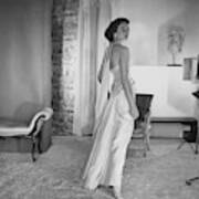 Jacqueline De Ribes Wearing A Desses Dress Poster