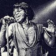 James Brown On Stage Poster