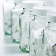 Jars Of Paracetamol Tablets Poster