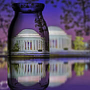 Jefferson Memorial In A Bottle Poster