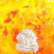 Jelly And A Big Dollop Of Cream Close Up Photograph Poster