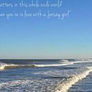 Jersey Girl Seaside Heights Quote Poster