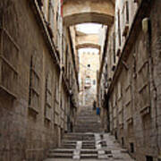 Jerusalem Old City Stairs Poster