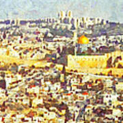 Jerusalem Sunrise Poster