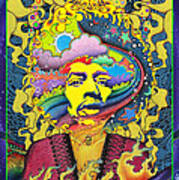 Jimi Hendrix Rainbow King Poster