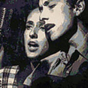Joan Baez And Bob Dylan Poster