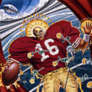 Joe Montana And The San Francisco Giants Poster