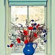 Jug Of Flowers Poster