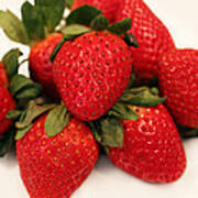 Juicy Strawberries Poster