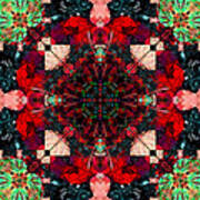 Kaleidoscope Leaves Poster