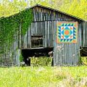 Kentucky Barn Quilt - Thunder And Lightening Poster