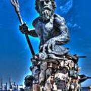 King Neptune Statue Poster