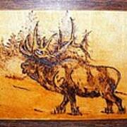 Kingof Forest-wood Pyrography Poster