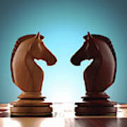 Knight Chess Pieces Poster