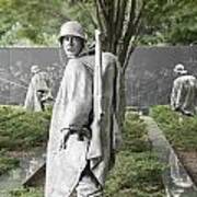 Korean War Veterans Memorial Soldier Poster