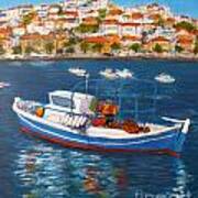 Koroni Harbour Greece Poster