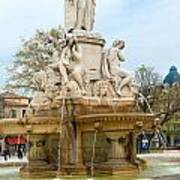 La Fontaine De Pradier In Nimes France Poster