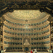 La Scala, Milan, During A Performance Poster