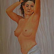 Nude In Satin Poster