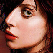 Lady Gaga Close Up Poster
