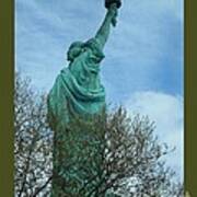 Lady Liberty From The Back Poster