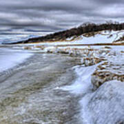 Lake Michigan Shelf Ice Poster