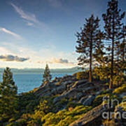 Lake Tahoe From Chimney Beach Trail Poster
