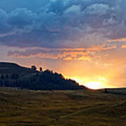 Lamar Valley Sunset Poster