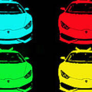 Lambo Pop Art Poster