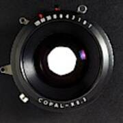 Large Format Adjustable Camera Lens Poster